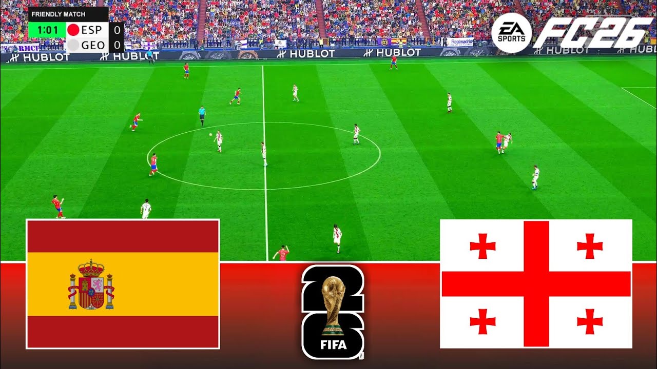 Spain vs Georgia - FIFA World Cup 2026 Qualifiers | Full Match All Goals | FC 26
