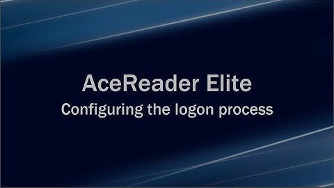 AceReader Elite (speed reading software) - More about logging on