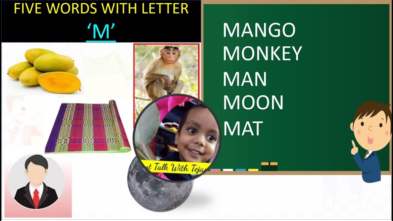 5 WORDS WITH ETTER M N O FOR KIDS YouTube