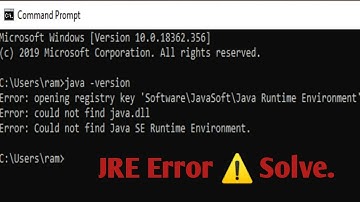 How to solve the Java JRE Error |Java Runtime Environment |Java |Shreya