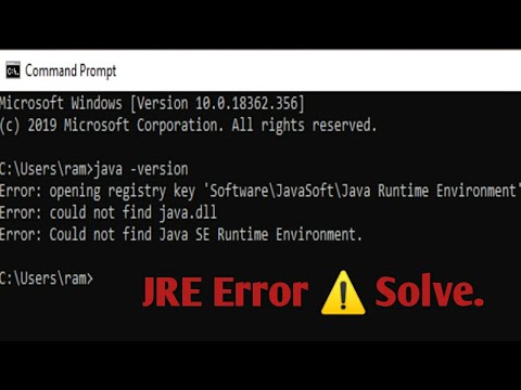 How to solve the Java JRE Error |Java Runtime Environment |Java |Shreya's Stuff