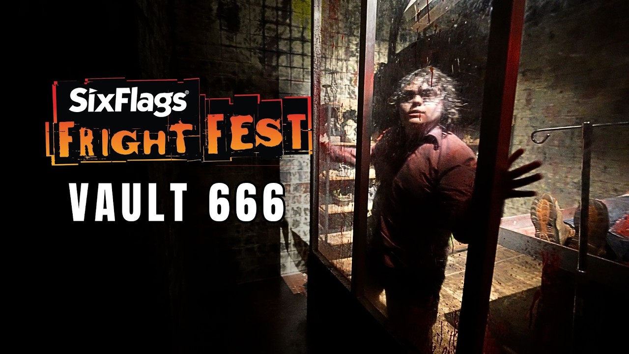 Vault 666 Haunted House | Six Flags Magic Mountain Fright Fest 2026 4K POV