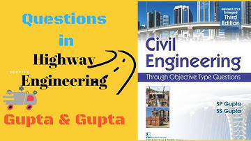Highway Engineering ||Gupta & Gupta Objective book|| Civil Engineering || #TNPSC#TRB#TNEB#SSC exams