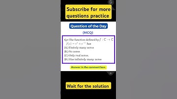 Question of the day 4 iit jam Mathematics #iitjammathematics #iitjam2025 #iitjampyqs