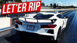 I rented a drag strip. My FASTEST 1/4 mile time EVER!  2020 Corvette