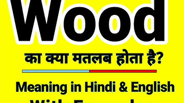 Wood meaning in Hindi | Wood ka kya matlab hota hai | Daily use English words