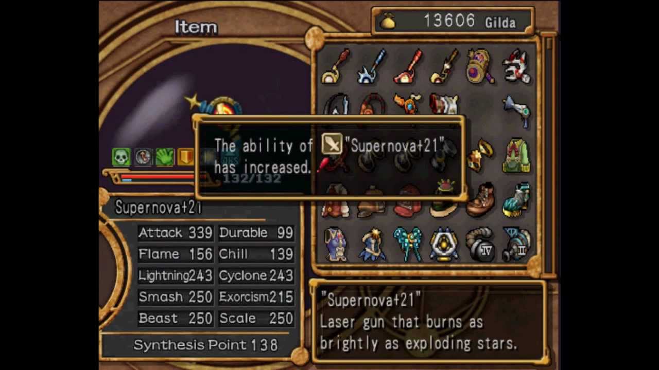 Dark Cloud 2 Weapon Chart : Here i'll show you how to weapon like a
