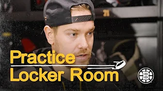Arvidsson speaks with the media following practice at Warrior Ice Arena on Sunday