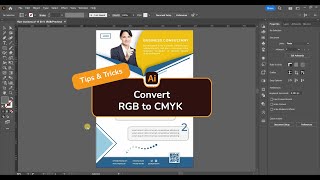 How to convert RGB to CMYK color mode in Adobe Illustrator