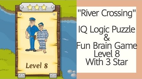 River Crossing IQ Logic Puzzles & Fun Brain Games Level 8 with 3 Stars  | KnowledgePedia1