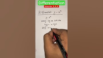 Differentiate x^x l IITJEE Maths l Class11 Maths l Class12 Maths #math