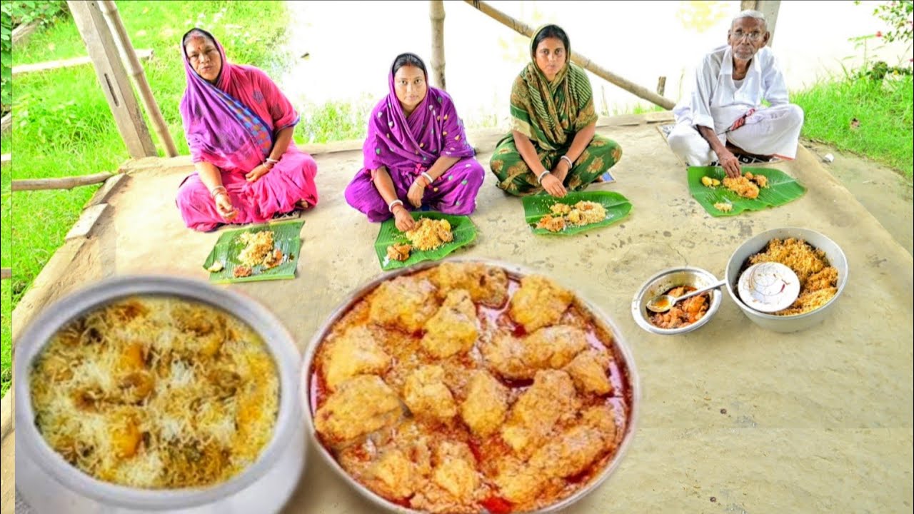 আজ চিকেন বিরিয়ানি আর চিকেন চাপ রান্না করে জমিয়ে খাওয়া দাওয়া করলাম