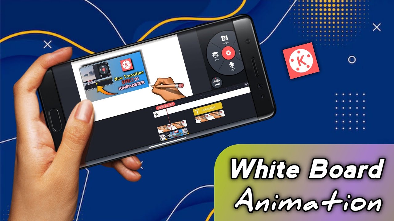 How To Make Whiteboard Animation In Kinemaster | Kinemaster Video Editing Tutorial