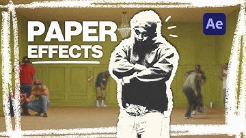 4 EASY PAPER EFFECTS for any video | After Effects tutorial + Secret code