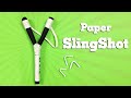 Simple life hack How to make a Paper Gun Slingshot very simple and strong - Toy Weapon