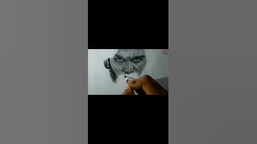 | Alluarjun as Pushpa drawing | alluarjun realistic sketch #artwork #shorts #pushpa