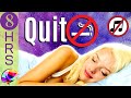 Quit Smoking Overnight Sleep Hypnosis & Sleep Affirmations NO MUSIC 8 hrs (Quit Now Session)