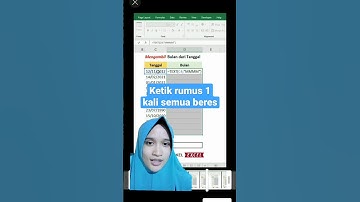 Rumus excel untuk mendapatkan nama bulan dari tanggal #shortsvideo #excel