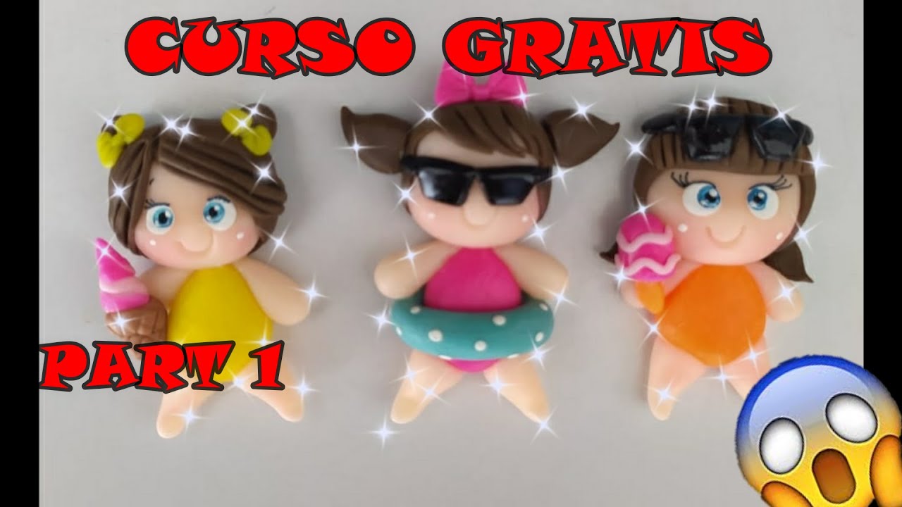 muñequitas de porcelana fria apliques Part.1