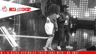 Watch M.I and Becca rekindle their love with 'No Away' @ Becca's 10years Unveiling Concert