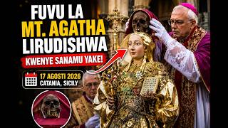 FUVU LA KICHWA CHA MTAKATIFU AGATHA, LIKIRUDISHWA KWENYE RELIQUARY