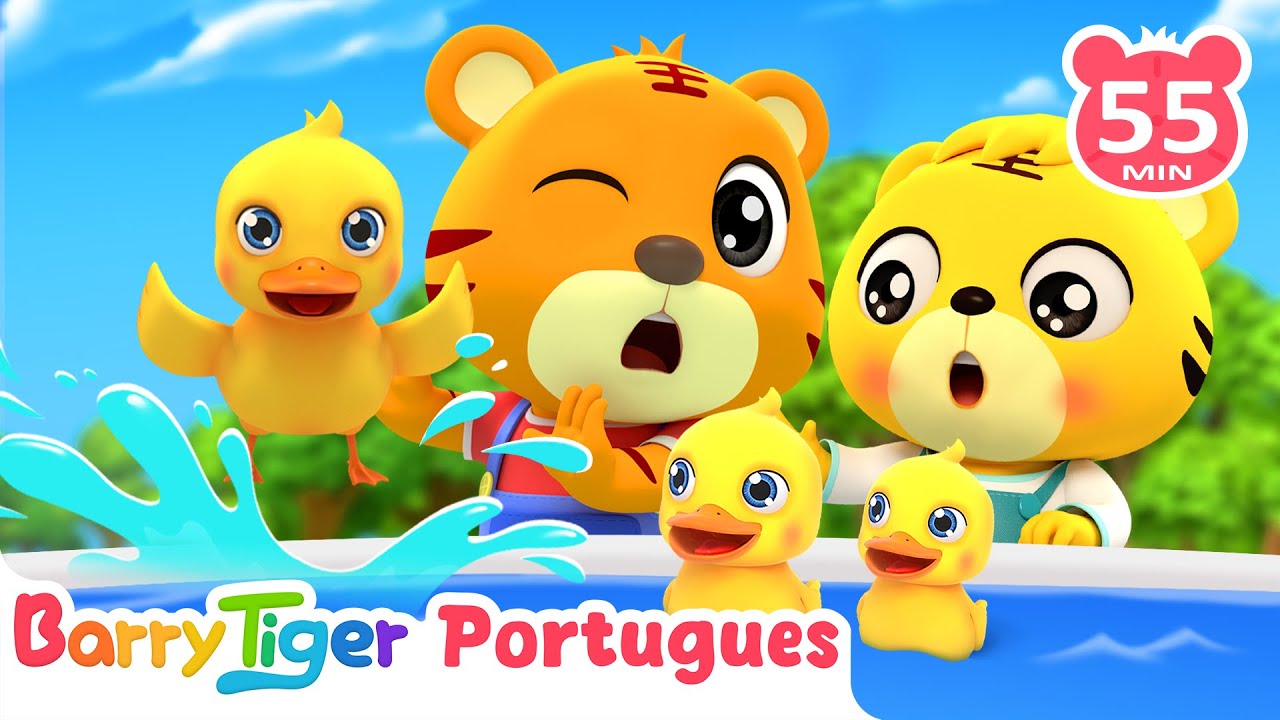 Cinco Patinhos | Canção para Cantar e Dançar | Canções Infantis | BarryTiger