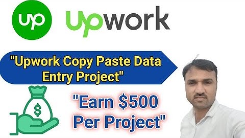 How to Get Data Entry Copy Paste Projects on Upwork | Step-by-Step Guide 2025 . Upwork freelance.