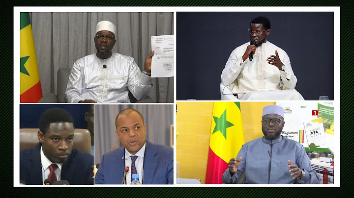 LES SORTIES DE OUSMANE SONKO BASSIROU DIOMAYE ET EL MALICK...PDF REFUSE DE RESTER DANS L'OMBRE...