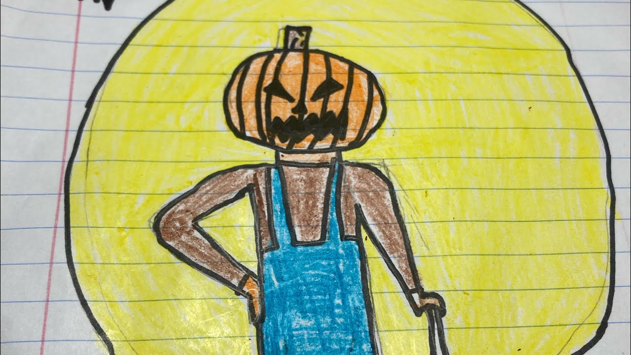 Drawing A Pumpkin Guy For Halloween YouTube Maxresdefault