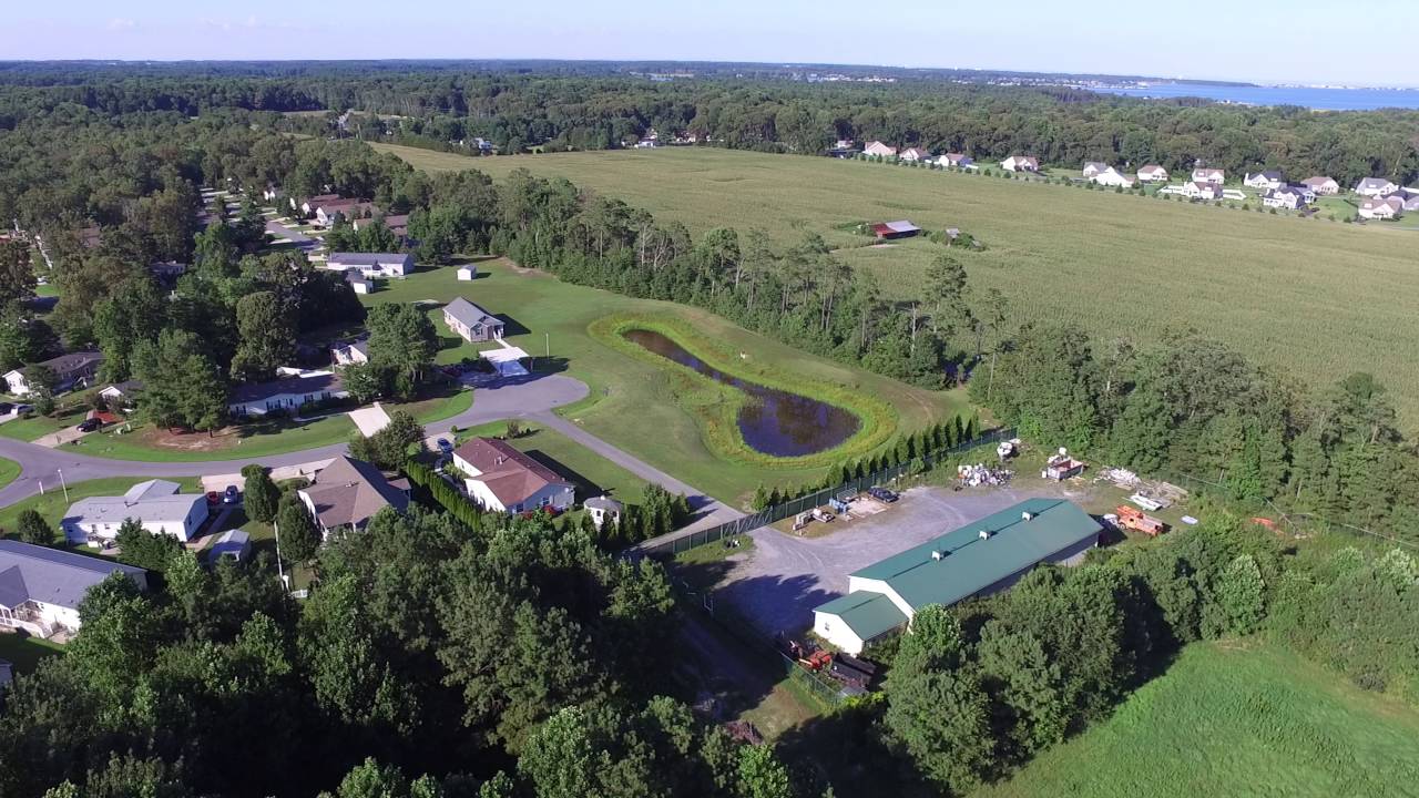 Aerial Drone View Above Angola Beach Estates Longneck De YouTube