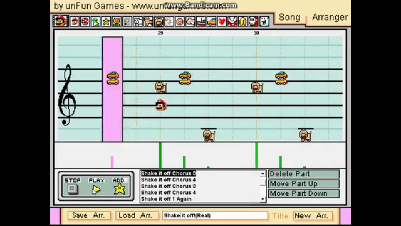 Shake it Off by Taylor Swift in Mario Paint