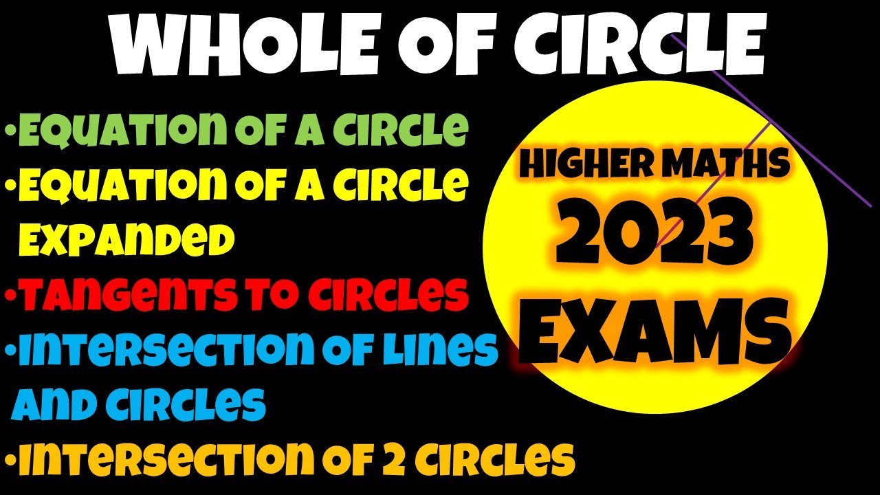 The Whole Of Circle Higher Maths 2023 Exams YouTube The Whole Of Circle Higher Maths 2023 Exams YouTube