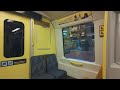 Sweden, Stockholm, Subway ride from Bagarmossen to Skarpnäck