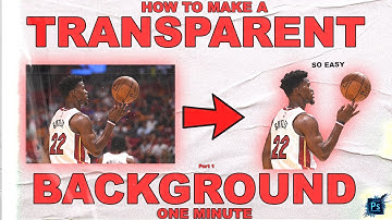 (PART 1 of 2) One Minute PHOTOSHOP Series ~ How to Remove a Background (EASY)