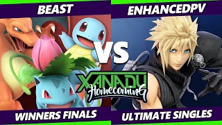 Xanadu Homecoming Winners Finals - Beast (Pokemon Trainer) Vs. enhancedpv (Cloud) Smash Ultimate