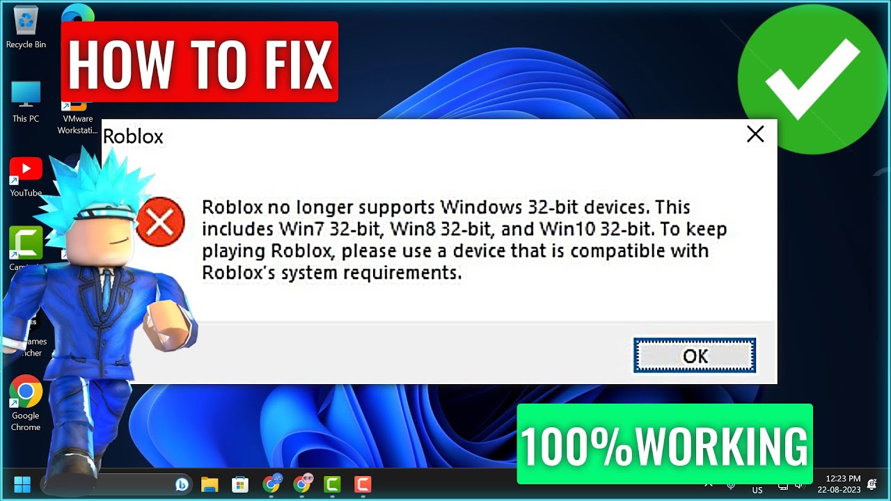 Roblox No Longer Support 32 Bit: How to Fix Roblox No Longer