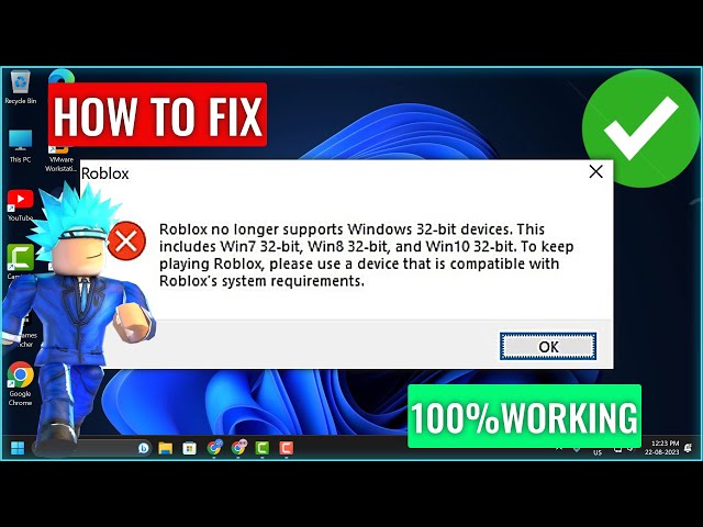 Fixing Roblox No Longer Supporting 32-bit Windows 7 (2023 Easy Fix) 