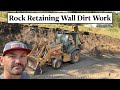 Building A Stone Retaining Wall - Dirt Work