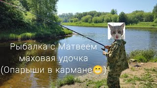 Рыбалка на реке Ить🌿ловим уклейку неизвестной удочкой🐟😳