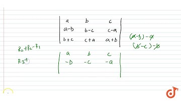 15. Using properties of determinants, prove the following b+c c+a a+ b