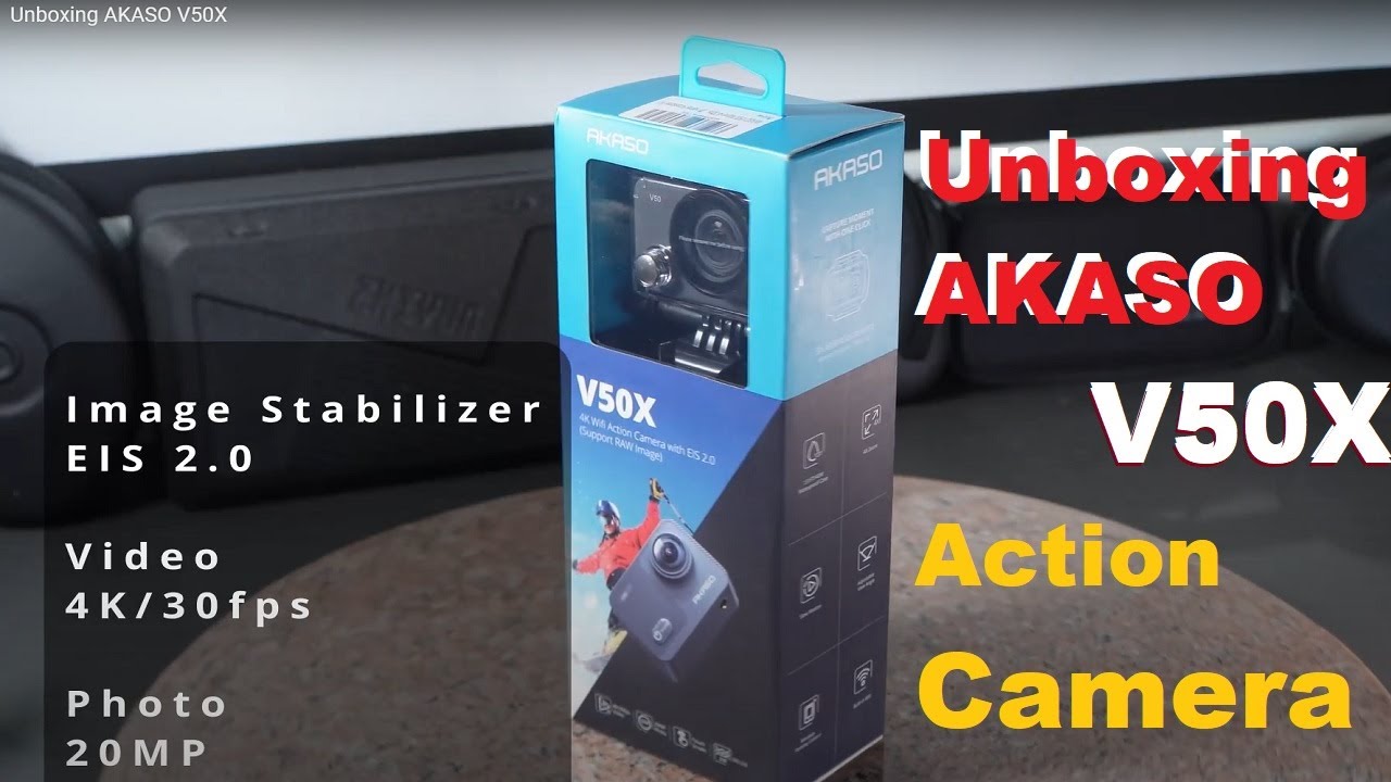 Akaso V50X 4k action camera unboxing 