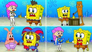 SpongeBob Removing a Splinter  ♪  Music Video Animation