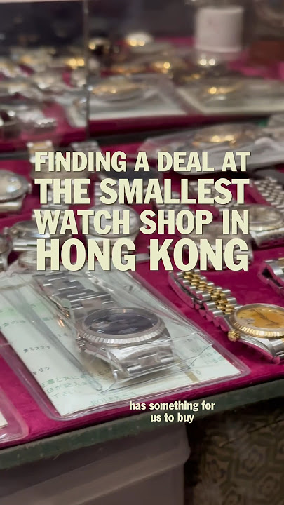Smallest Watch Shop in Hong Kong Deal #vintagewatch #rolex #watches #watchdealer #watchhunting