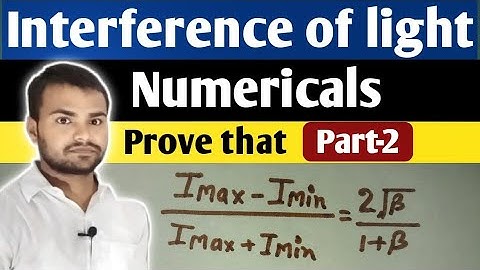 #B.Sc_2nd_Year PAPER-1, PHYSICAL OPTICS & LASER Unit-1, INTERFERENCE OF LIGHT NUMERICALS by dnk sir