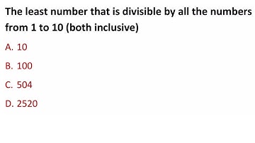 The least number that is divisible by all the numbers from 1 to 10 (both inclusive) is