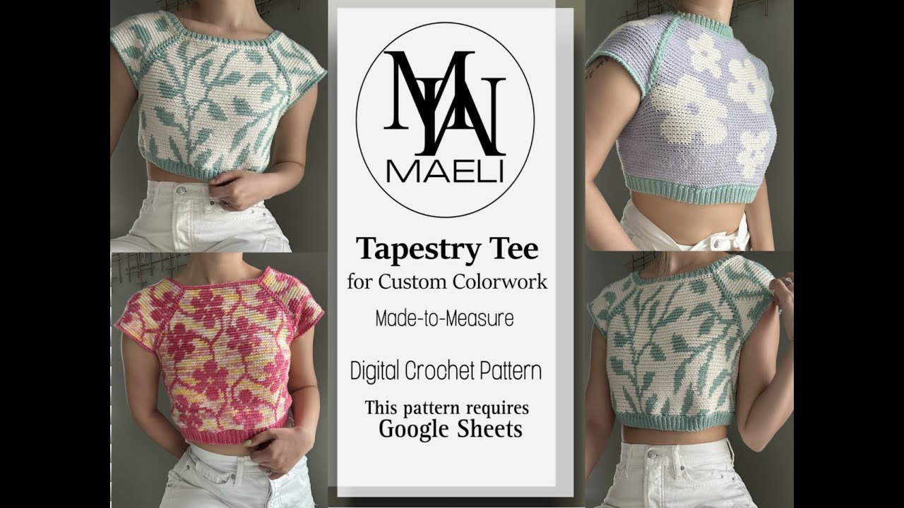 Tapestry Tee Pattern - Colorwork Chart Tutorial - YouTube