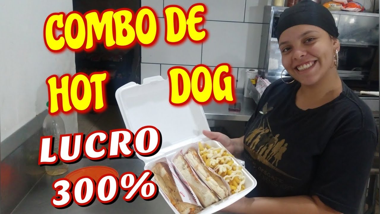 Foto de Hot Dog - cachorro quente brasil, combo com batatas do