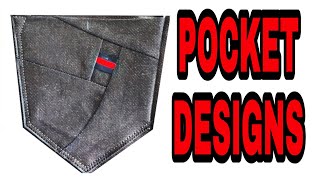 Pant backpocket desing | jens back pocket | pocket desing