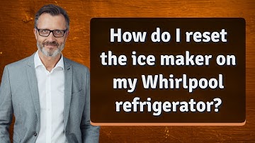 How do I reset the ice maker on my Whirlpool refrigerator?