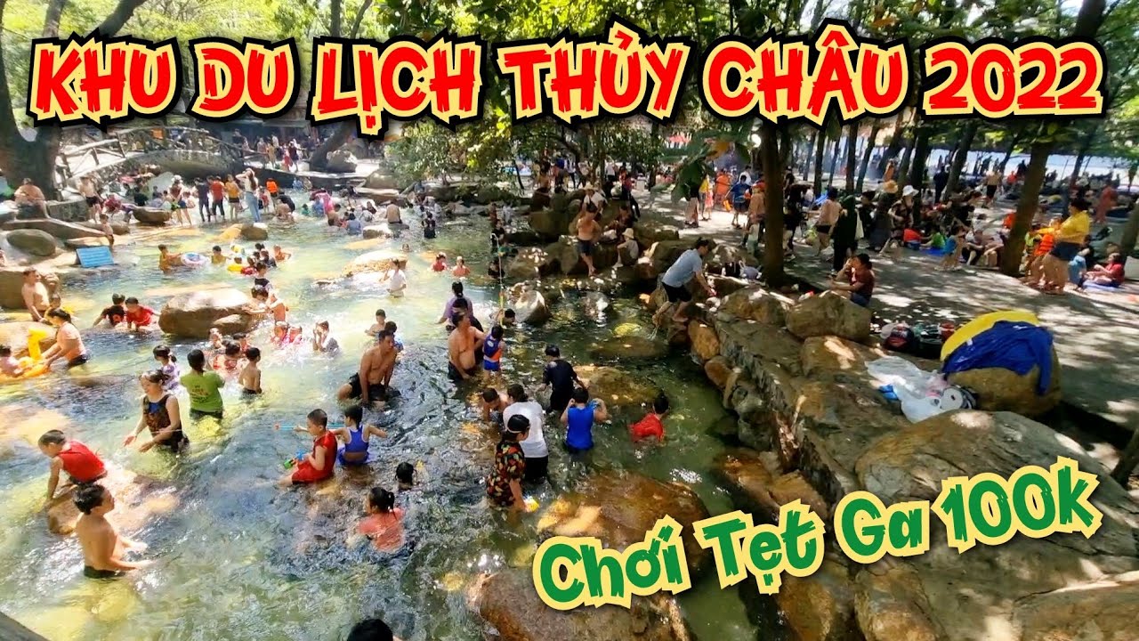 KHU DU LỊCH THỦY CHÂU 2022 Hàng Ngàn Người Tắm Thác Suối Thác Nước Cực Đẹp | Ngọc Thảo Vlog